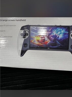Original Retro Brand Handheld Game Console in Black and Silver